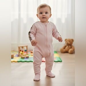 Burberry pink baby onsie